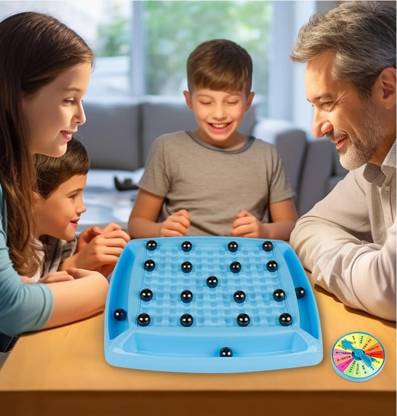 Magnetic Battle Chess Game with 20 Steel Balls ? Strategy Board Game for Family