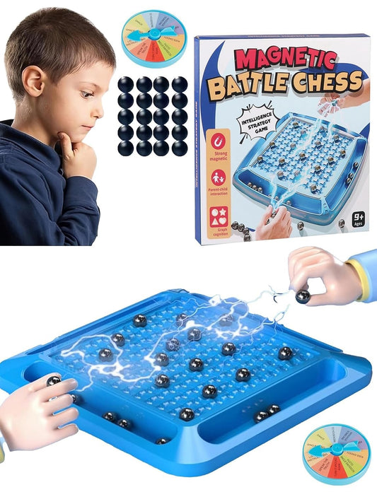 Magnetic Battle Chess Game with 20 Steel Balls ? Strategy Board Game for Family